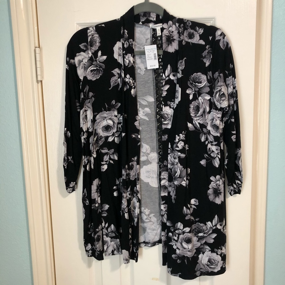 Maurices Kimono Black and White Medium